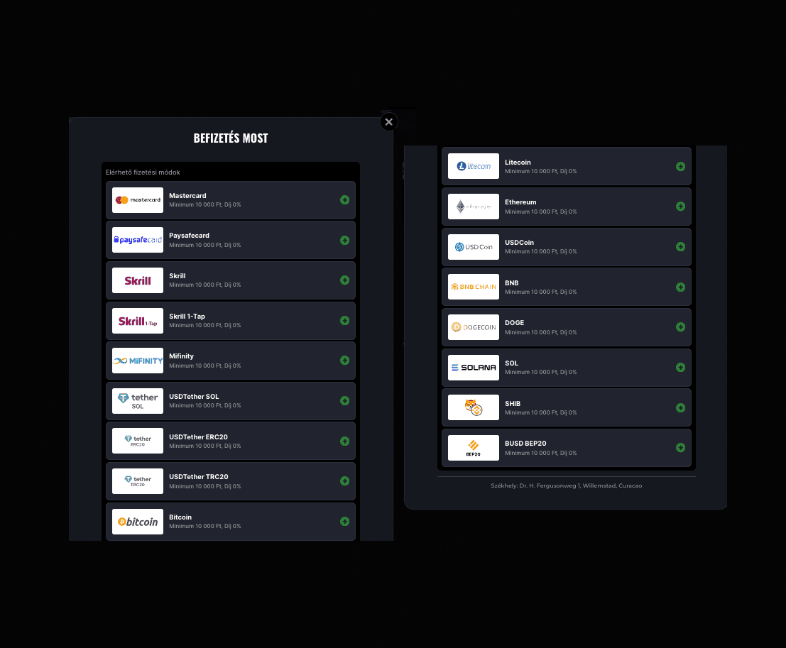 Lunubet Casino deposit methods