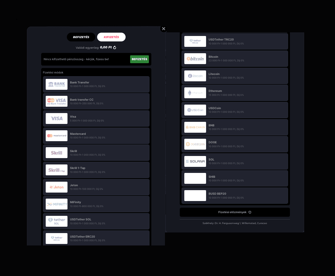 Withdrawing money from Lunubet Casino